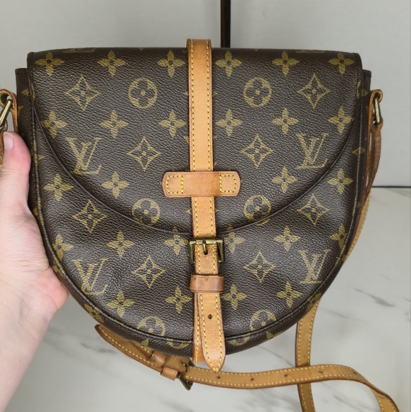 Louis Vuitton Chantilly Monogram Canvas Crossbody Bag Vintage MM - Picture 2 of 14
